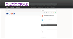 Desktop Screenshot of bizdacious.com